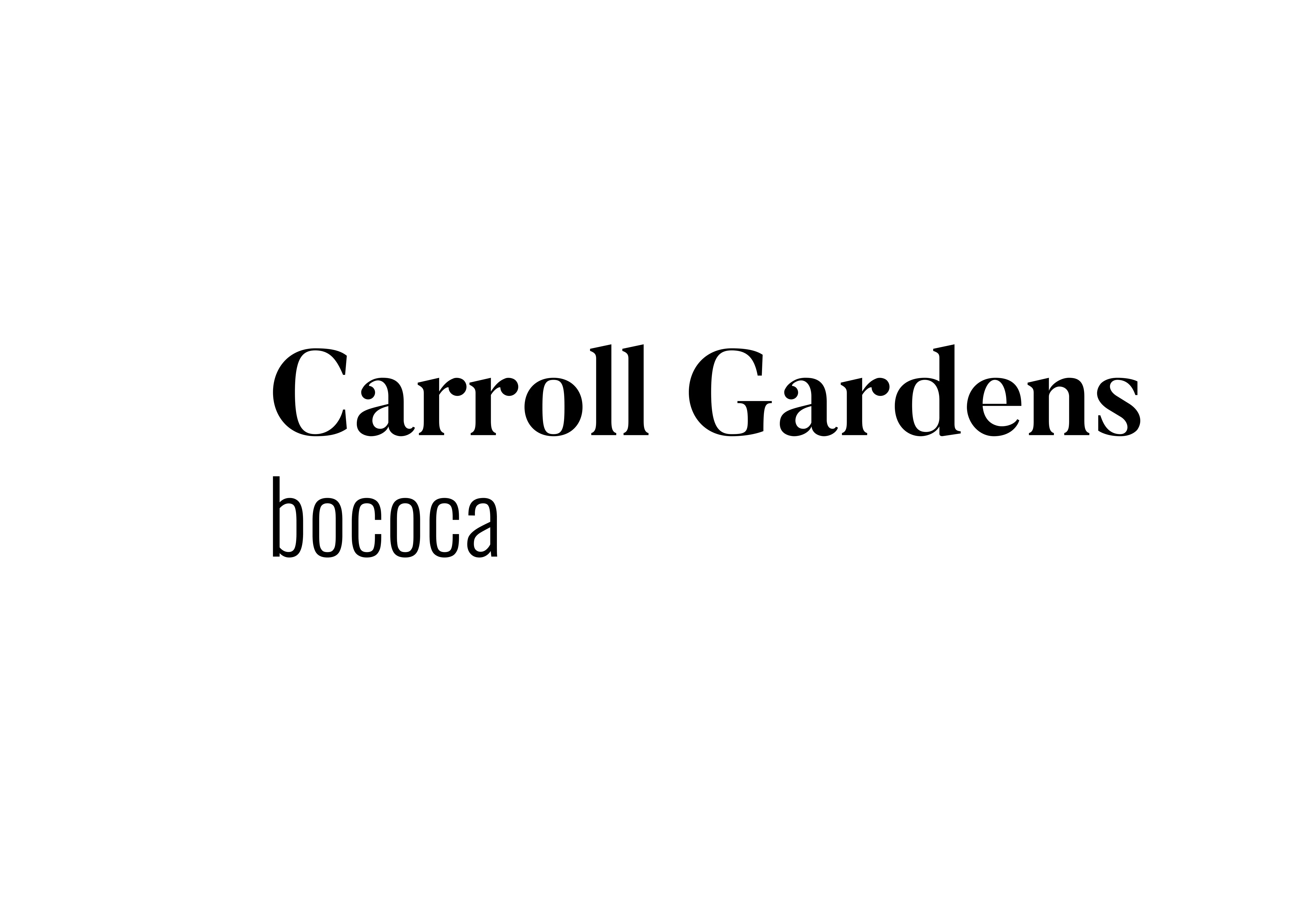 Carroll Gardens bococa