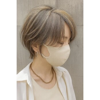 【SNSで大人気】白髪ぼかしハイライト+高保湿トリートメント+10minSPA